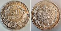 Deutschland 50 Pfennig 50 Pfennig 1896 A fast prägefrisch beginnende schöne Patina -