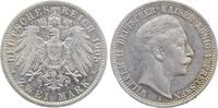 Deutschland 2 Mark 2 Mark Preussen 1905 A J 102 VS: vz, Rückseite vz/stgl Wilhelm II -