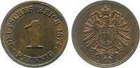 Deutschland 1 Pfennig 1 Pfennig 1874 H fast prägefrisch Kaiserreich -