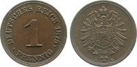 Deutschland 1 Pfennig 1 Pfennig 1875 E fast prägefrisch Kaiserreich -