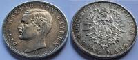 Deutschland 5 Mark 5 Mark Otto Bayern 1888 D fast vorzüglich leicht Patina J44 Otto -