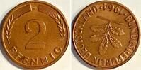 Deutschland 2 Pfennig 2 Pfennig 1964 G Stempeldrehung ca. 170°, vorzüglich+ -