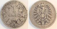 Deutschland 1 Mark 1 Mark 1886 G s/ss selten J 009 -