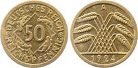 Deutschland 50 Reichspfennig 50 Reichspfennig 1924 Proof geringe Pünktchen inkl. Expert -