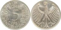 Deutschland 5 DM 5 DM 1951 J bankfrisch/stempelglanz l J 387 -