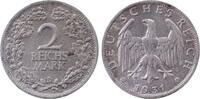 Deutschland 2 Reichsmark 2 Reichsmark 1931 D f vz ! J 320 -