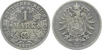 Deutschland 1 Mark 1 Mark 1877 B J 009 s/ss sehr selten -