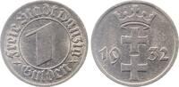 Deutschland  1 Gulden 1932 Danzig vorzüglich Gdansk D15