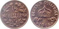 Deutschland  1/2 Heller DOA Deutsch Ost-Afrika 1905 A vz/stgl