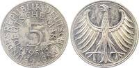 Deutschland 5 Mark 5 DM 1951 F vz+ vorzüglich+ J 387 -