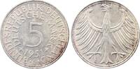Deutschland 5 DM 5 DM 1951 G starke Doppelsenkung 1.5 J 387 -