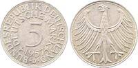 Deutschland 5 Mark 5 DM 1957 D vorzüglich+ -