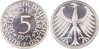 Deutschland 5 DM 5 Mark 1971 F stgl. Erstabschlag -