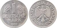 Deutschland 1 Deutsche Mark 1 DM 1957 F prfr/stgl Erstabschlag J 385 -