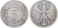 Deutschland 5 Mark 5 Deutsche Mark 1956 D vz+ min. Randfehler -