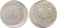Deutschland 10 Pfennig Fehlprägung 10 Pfennig 1890 G J 013 D10 ss -