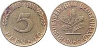 Deutschland 5 Pfennig Variante 5 Pfennig 1967 D Grannen angewachsen -
