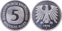 Deutschland 5 DM 5 Deutsche Mark 1975 F Polierte Platte Proof J 415 -