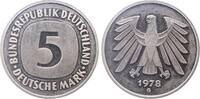 Deutschland 5 DM 5 Deutsche Mark 1978 G Proof J 415 -