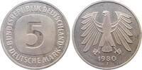 Deutschland 5 DM 5 Deutsche Mark 1980 J PP- J 415 Proof- 415 -