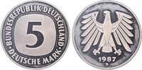 Deutschland 5 DM 5 Deutsche Mark 1987 D J 415 Proof PP -