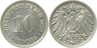 Deutschland 10 Pfennig ennig 10 Pfennig 1899 A prfr/stgl J 013 -