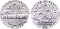 Deutschland 50 Pfennig Fehlprägung 50 Pfennig 1921 F J 301 kl. Zainende -