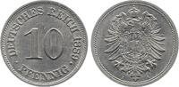 Deutschland 10 Pfennig 10 Pfennig 1889 A J 004 prfr/stgl -