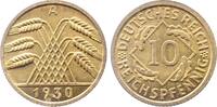 10 Pfennig 1930 Deutschland 10 Reichspfennig 1930 A stgl fein J 317 stempelglanz fein