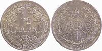 Deutschland 1/2 Mark 1/2 Mark 1905A stgl J 016 -