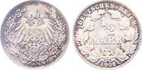 Deutschland 1/2 Mark 1/2 Mark 1906D Erstabschlag J 016 -