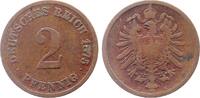 Deutschland 2 Pfennig 2 Pfennig 1875 E s/ss J002 -