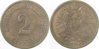 Deutschland 2 Pfennig 2 Pfennig 1876C ss/vz J 002 -