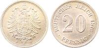 Deutschland 20 Pfennig 20 Pfennig J 005 1876 F vz/stgl -