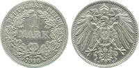 Deutschland 1 Mark 1 Mark 1916 FJ 017 Kaiserreich kl. Randfehler -