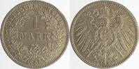 Deutschland 1 Mark 1 Mark 1909G ss+ J 017 -