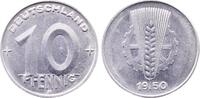 Deutschland 10 Pfennig 10 Pfennig DDR 1950 E bfr am Rand leicht berieben -