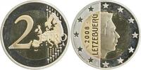 Luxemburg 2 Euro 2 Euro 2008 Luxemburg Fehlprägung ohne Randinschrift PP -