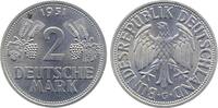 Deutschland 2 DM 2 DM 1951G Ähren, sehr selten i.d. Erhaltung -