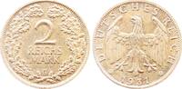 Deutschland 2 Reichsmark 2 Reichsmark 1931 G vz Archiv Franquinet J 320 -