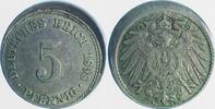 Deutschland 5 Pfennig Fehlprägung 5 Pfennig 1898A J 012 dezentriert geprägt ca 10 -
