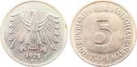 Deutschland 5 DM 5 Deutsche Mark 1975 D stgl matt J 415 -