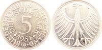 Deutschland 5 DM Fehlprägung 5 DM 1951 G Doppelsenkung -