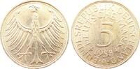 Deutschland 5 Mark 5 DM Deutsche Mark Silberadler 1958D bankfrisch/stempelglanz -