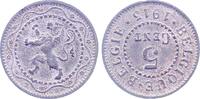 5 Cent 1915 Belgien JN608 niederländische und franz. Schrift sehr schön