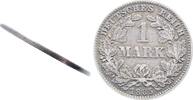 Deutschland 1 Mark 1 Mark 1885 J ohne Kerbrand! Unikat 5,45 g J 009 -