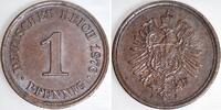 Deutschland 1 Pfennig 1 Pfennig 1876 J vz/stgl J 001 RRR -