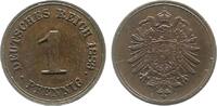 Deutschland 1 Pfennig 1 Pfennig 1886 G prfr !! J 001 selten -