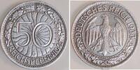 Deutschland 50 Reichspfennig 50 Reichspfennig 1933 G J 324 ss/vz -