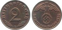 Deutschland 2 Pfennig 2 Pfennig 1939 E J 362 vz Drittes Reich -